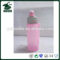 Customized BPA free silicone water bottle with sip cap for sports